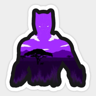 Purple Jungle King Sticker